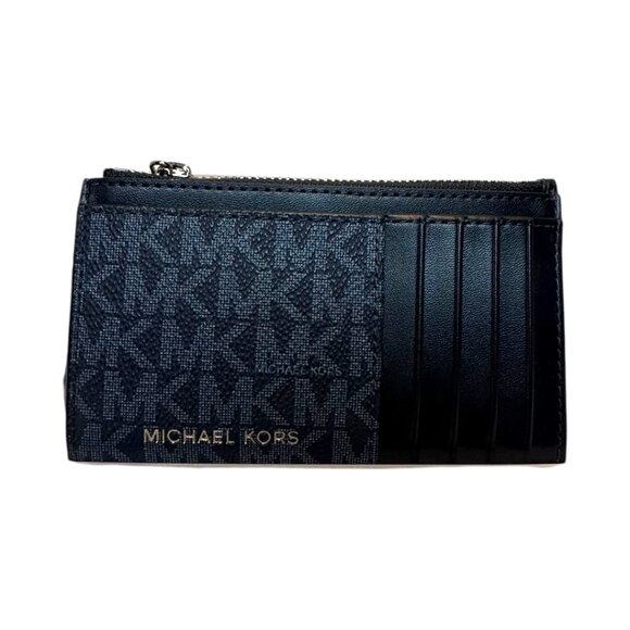 Michael Kors Greenwich Small Color-Block Signature Logo Crossbody Bag in a Navy - Picture 2 of 10